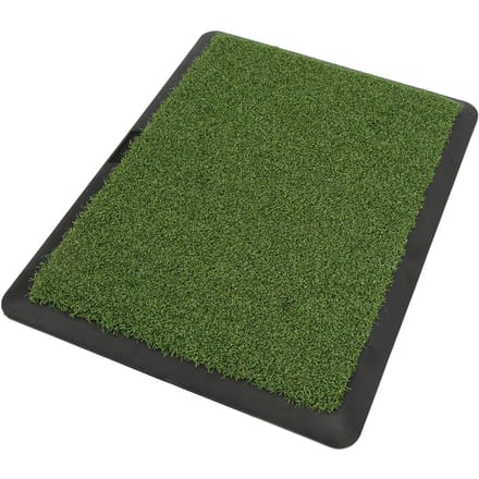 Fluweel Golfmat Draagbare Trainingsmat Anti-Slip Mat Golf Oefenmat voor Tuin Erf black