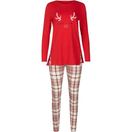 Pyjama-sets Lisca Holiday Pyjama legging tuniek lange mouwen Cheek