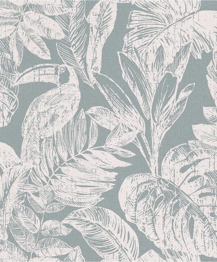 DUTCH - WALLCOVERINGS - Behang - Rebecca - grijs - en - wit
