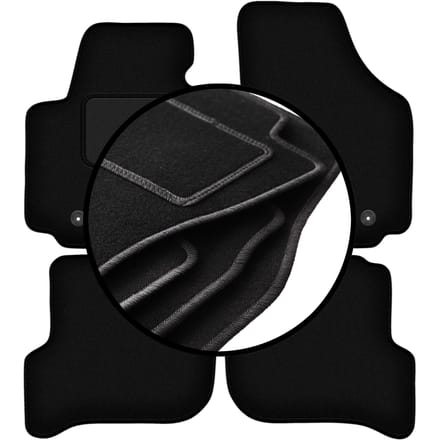 Complete set veloursmatten voor: Seat Altea XL minivan (2006-08.2008)