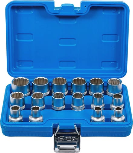 Dopsleutelset Twaalfkant 12,5 mm (1/2") - 16-dlg