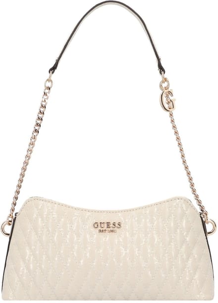 GUESS Schoudertas Betula Top Zip Shoulder Bag Taupe Crème