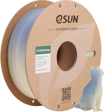 eSun PLA-UV Color change Blauw / Blue - 1 kg - 1.75 mm - 3D printer en 3D pen filament