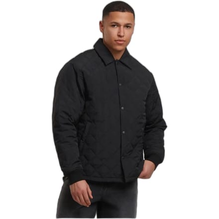 Urban Classics - Quilted Overshirt Jacket - S - Zwart