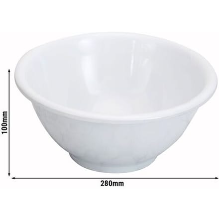GGM Gastro (10 Stück) Melaminschale für Etagerie/ Buffetständer - Ø 280mm Wit