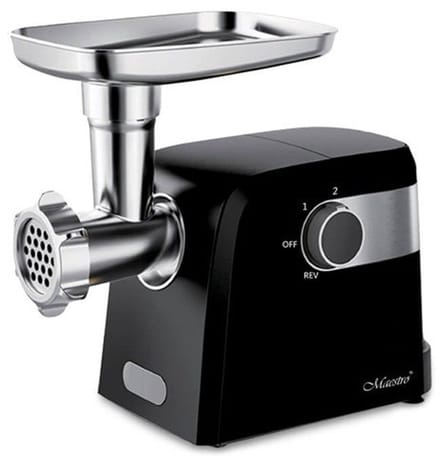 Maestro MR-854 Serie - Vleesmolen - 1500W - Zwart - Met Revers Functie