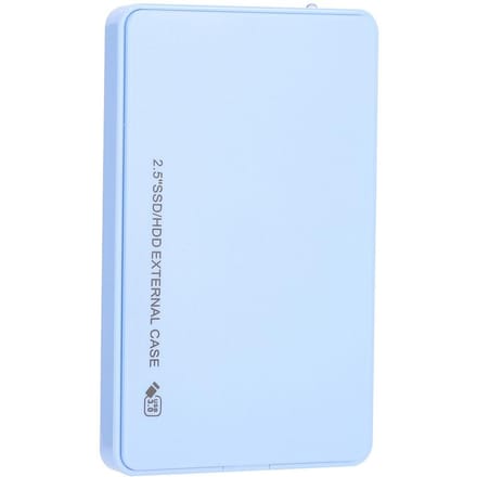 External Hard Drive Disk Enclosure Case USB 3.0 to SATA 2.5  7mm 9.5mm HDD SSD Tool free Blue (Not Inclube Hard Disk) blauw