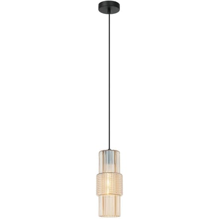 Viokef Hanglamp Lilian, glas, barnsteen