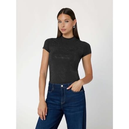 T-shirt Guess Ss Mock Neck All Over 4G Tee
