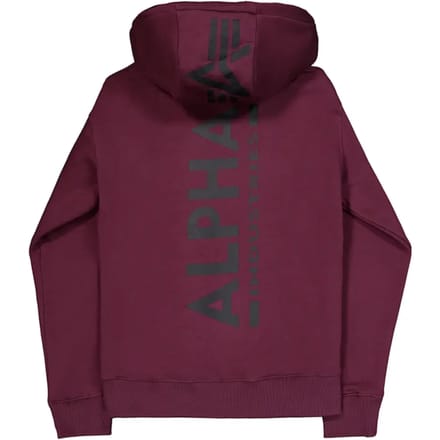Sweatshirt met capuchon met print op de achterkant Alpha Industries