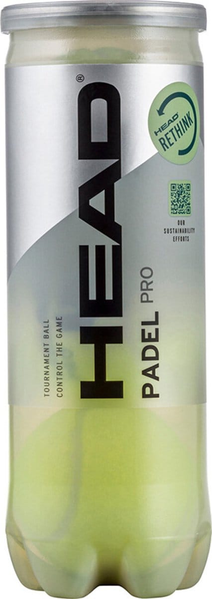 Head - Pro Padel ballen 4-pack - Maximale controle - Langdurig gebruik