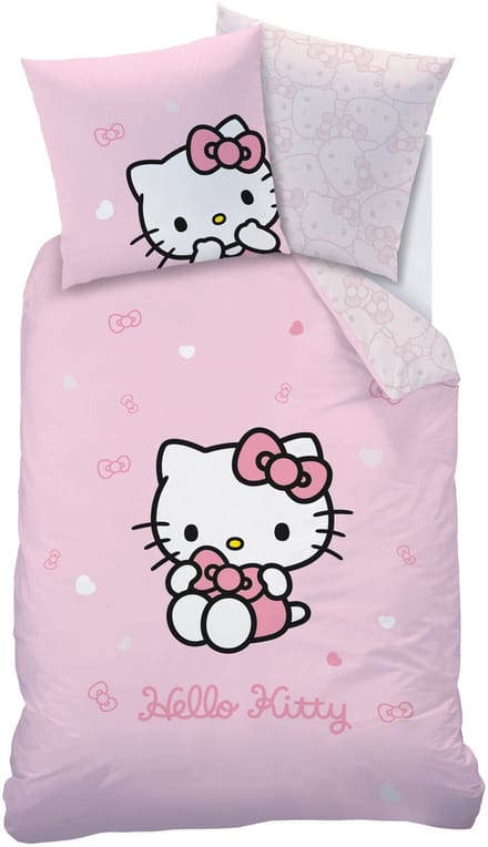 Hello Kitty Dekbedovertrek Cute - 140 x 200 + 63 x 63 cm - Katoen