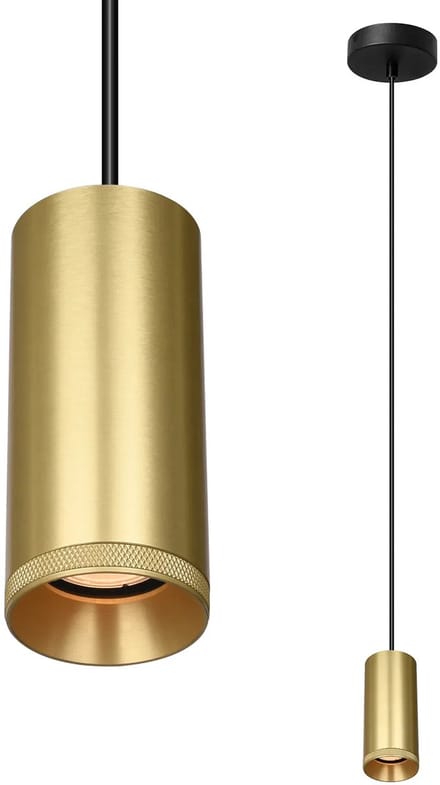 Artdelight - Hanglamp Milano 1 lichts 15 cm mat goud