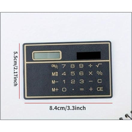Draagbare wetenschappelijke rekenmachine Bankpas Handheld rekenmachine Mini portemonnee rekenmachines