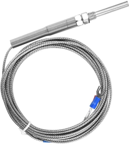Dailygoods- Temperatuurcontroller - Thermokoppel Universeel - Type K - 5mm Probe - Temperatuurmeetbereik 0-400°C - Hoogwaardige metalen constructie