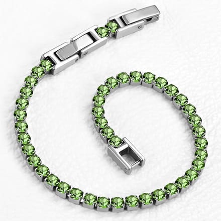Montebello Armband Catinca Green - 316L Staal - 3mm - 18+3cm