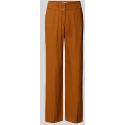 Linnen broek met steekzakken