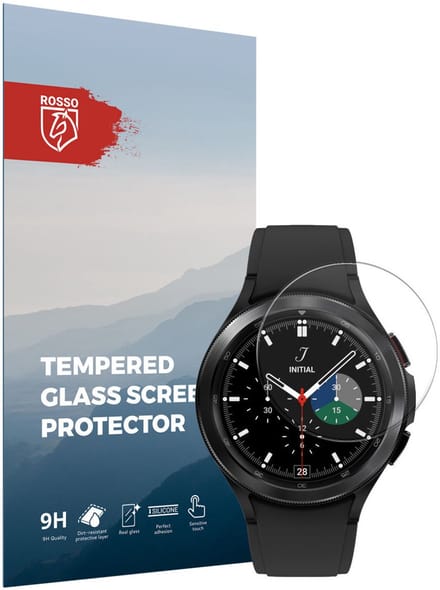 Rosso - Screenprotector Geschikt voor Samsung Galaxy Watch 4 Classic 46MM 9H Tempered Glass