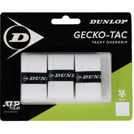 Dunlop - Grip- GECKO-TAC OGRIP WHT 3PCS BLISTER Unisex Grip - Wit
