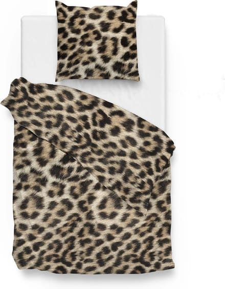 Zohome Abbas Dekbedovertrek - Eenpersoons - Flanel - 140x200-220cm - Natural