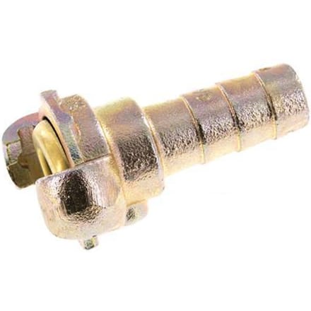 Gietijzer DN 15 DIN 3489 Compressor Klauwkoppeling met 19 mm Slangpilaar