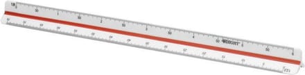 Westcott schaalstok - 30cm - schaal 1:2,5/5/10/20/50/100 - AC-E10164