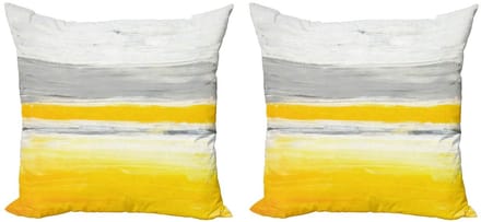 ABAKUHAUS Kussenhoezen Set 2x45x45 cm – Dubbelzijdig bedrukt – Microvezel