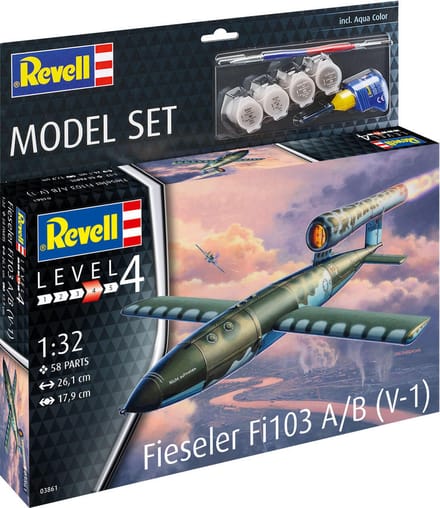 Revell Modelbouwpakket Militaire voertuigen - 63861 Fieseler Fi103 V-1 - Model Set Plastic - 1:32 - Modelbouw