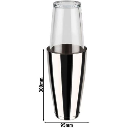 GGM Gastro (6 Stück) Boston Shaker - 2-teiliges Set - 0,7 Liter