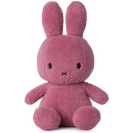 Nijntje terry knuffel, formaat 33 cm., kleur framboos roze