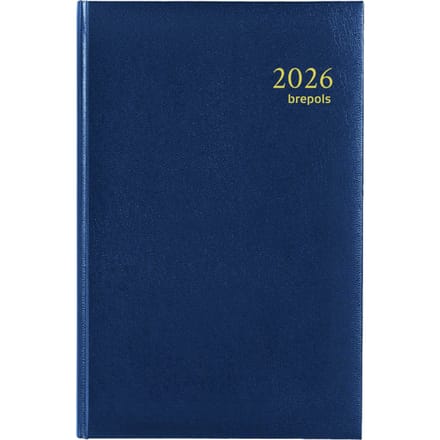 Agenda Brepols 2027 - Saturnus - 1 week/2 pagina's - Blauw - 14 x 21,5 cm