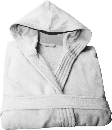 Witte Badjas met Capuchon - 100% Katoen, Warm en Zacht