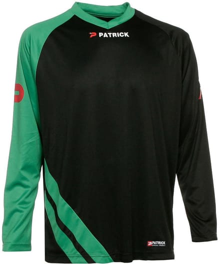 Patrick Victory Voetbalshirt Lange Mouw Kinderen - Zwart / Groen | Maat: 9/10