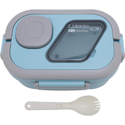 Voedselbewaarcontainer Grote Capaciteit Dubbellaags Lunchbox Voedselcontainer voor Thuis en Kantoor L(for 6.5-9kg) gray