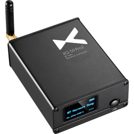 XDUOO XQ-50 PRO2 BT 5.1 Audio Receiver Converter QCC5125 DAC Type C HD CS8406 ES9018K2M Decoder zwart