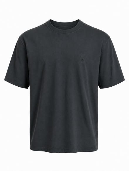 Ami Paris - T-Shirt - Anthracite (oversized model) - XL