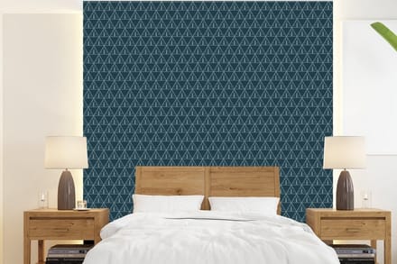 Behang - Fotobehang Design - Jongens - Driehoek - Kind - Breedte 200 cm x hoogte 220 cm