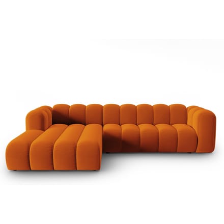 4-zits hoekbank Lupine links velvet | Micadoni