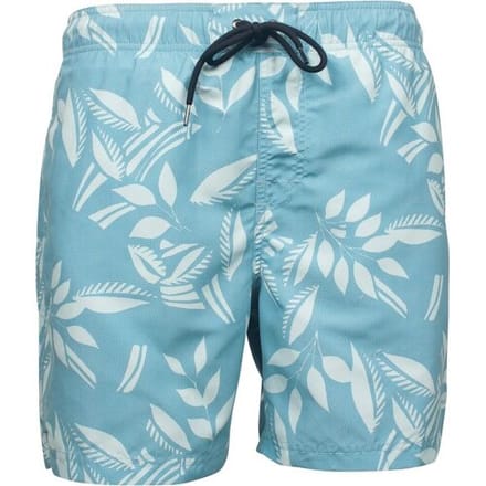 Baileys Swim Short Allover Leaves Drawstring Sky Blue / male