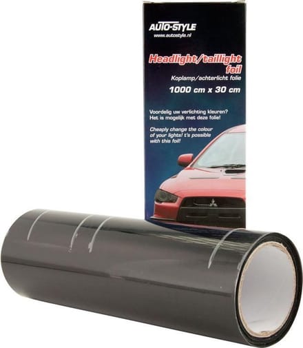 AutoStyle Koplamp-/achterlicht folie - Zwart - 1000x30 cm