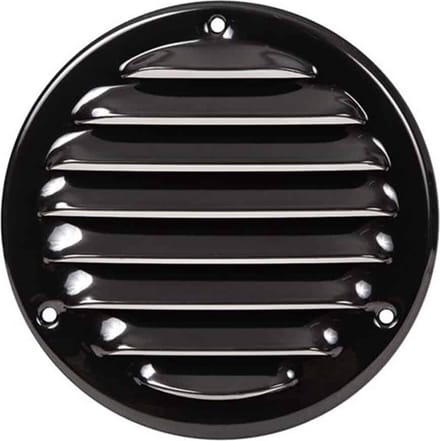 Metalen ventilatierooster rond 100 mm zwart - MR100M - RAL9005
