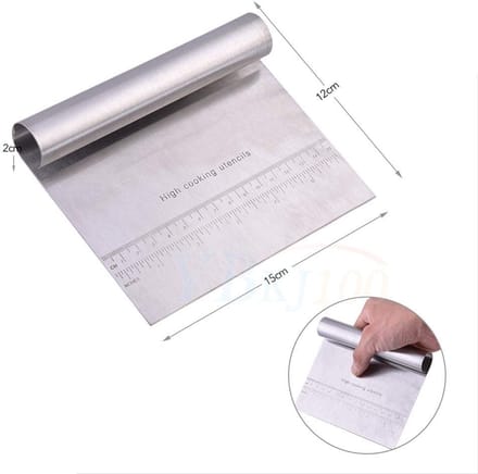 Dailygoods- Deegschraper Professioneel - Deegsnijder - Keukenschraper - Deegspatel - Snijgereedschap - Ergonomisch 15 x 12 cm