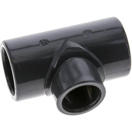 PVC Verloopstuk T-fitting Lijmmof 32 tot 25mm [2 stuks]