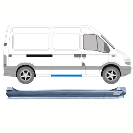 Schuifdeur dorpel reparatiepanel voor Opel Movano 1998-2010 / Rechts