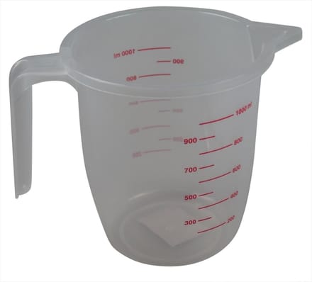 maatbeker - 1000 ml - vloeistofbeker - schenkbeker - maat beker - schenkkan