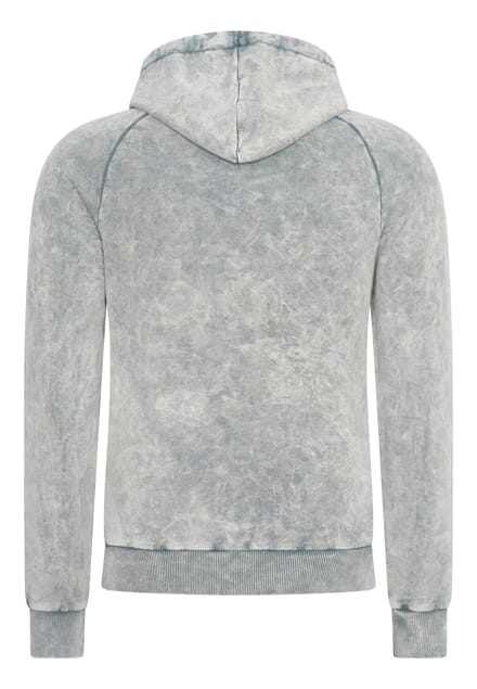 Gewassen hoodie met een used look
