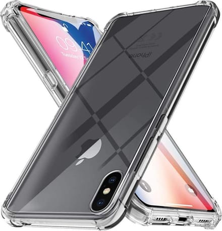 Hoesje Geschikt voor: iPhone XR - Anti -Shock Silicone - Transparant