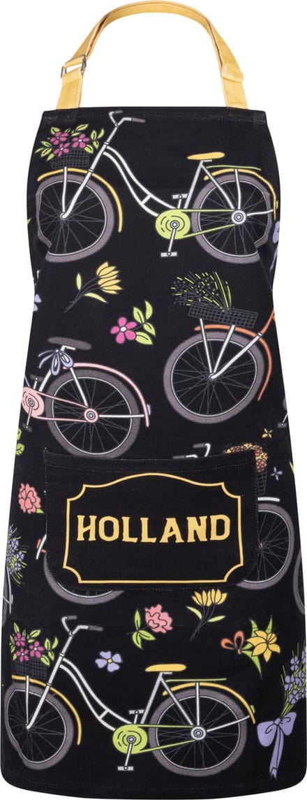Memoriez Keukenschort Holland Fietsen 100% Katoen