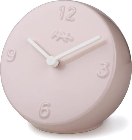 Roze / Wit Ora Tafelklok 14 cm