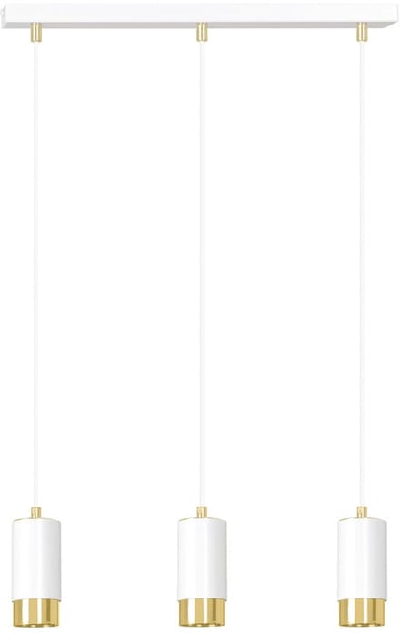 FUMIKO 3 WH/GOLD